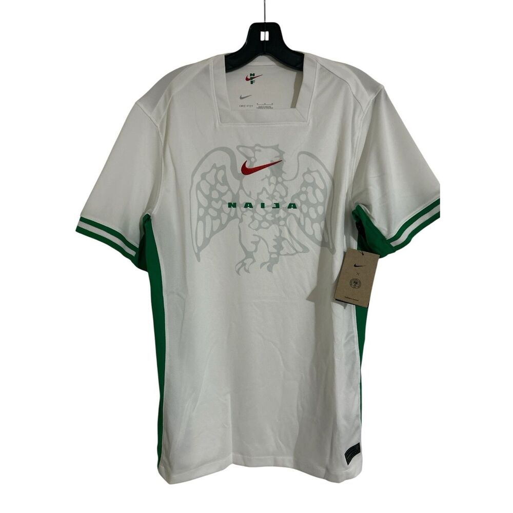 Nike Men's Nigeria National Team 2024 Home Stadium Jersey - White/Green